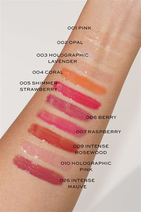 dior hydrating lip gloss|Dior lip gloss color chart.